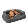 Luxury Sleeper Sofa with Bolster and Memory Foam for Dogs Machine Washable Covers made in USA