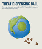 Orbee Tuff Planet Ball Treat Dispensing Dog Toy Medium 3" Diameter-Boats n Barks