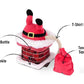 Merry Woofmas Clumsy Claus Christmas Dog Toy with Squeaker, Crinkle and Crunchy Bottle