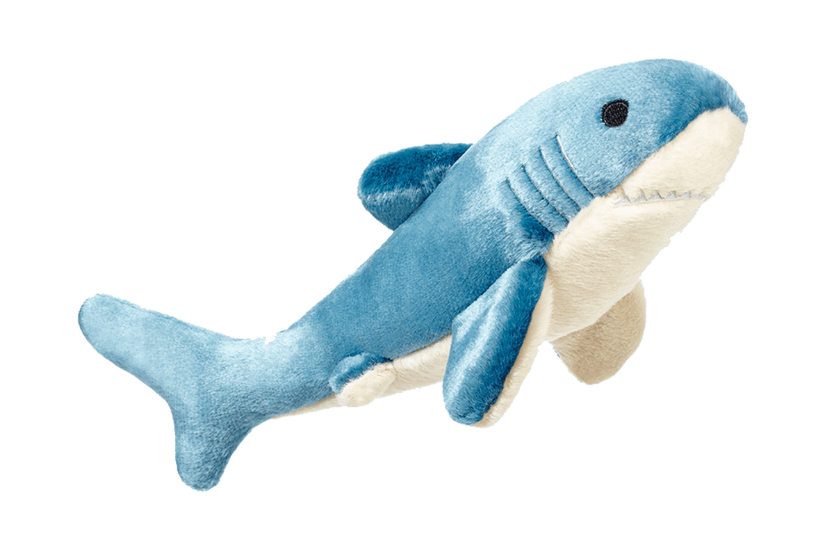 Fluff & Tuff Tank Shark - Small Plush Dog Toy-Boats n Barks