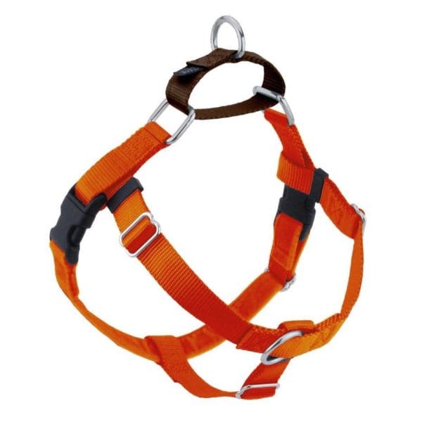 Freedom No Pull Dog Harness | Adjustable Gentle Comfortable Control for Easy Dog Walking | for Small Medium and Large Dogs | With dual clip leash | Made in USA-Boats n Barks