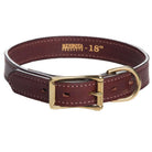 Mendota Leather Standard Collar-Chestnut 1" Width Various Lengths-Boats n Barks
