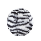 Fluff & Tuff Zebra Ball - 4" Small Plush Dog Toy