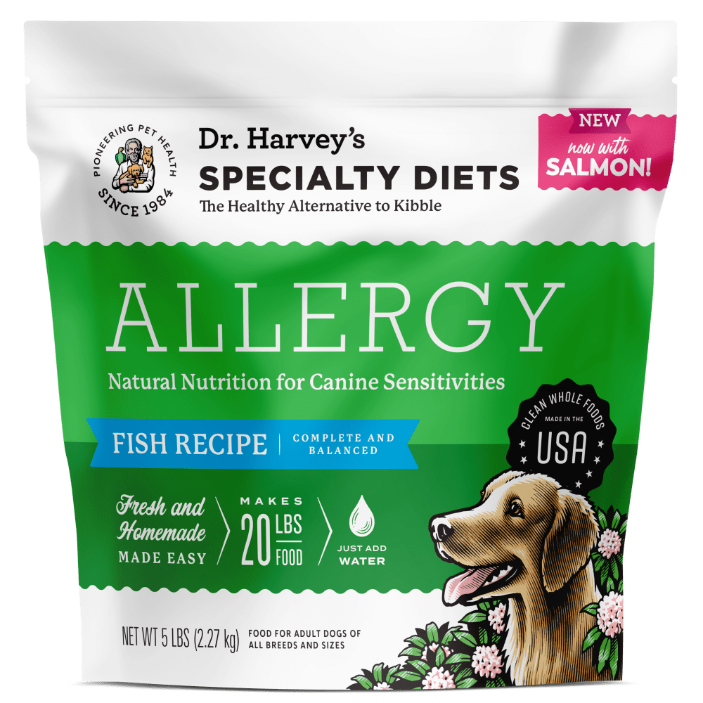 Dr. Harvey’s Specialty Diet Allergy Recipe, Salmon, Human Grade Dog Food for Dogs with Sensitivities and Allergies