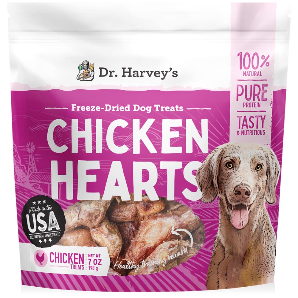Dr. Harvey's Chicken Hearts Dog Treats-Boats n Barks