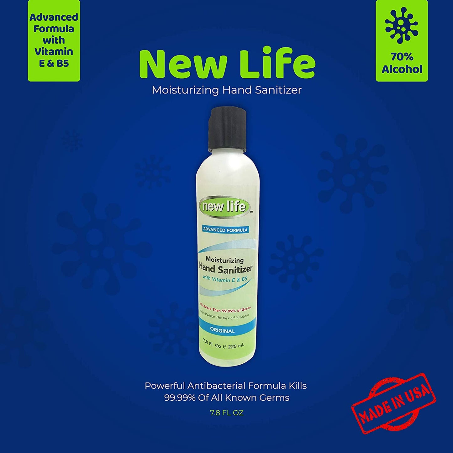 New Life Hand Sanitizer for HUMANS Made in USA