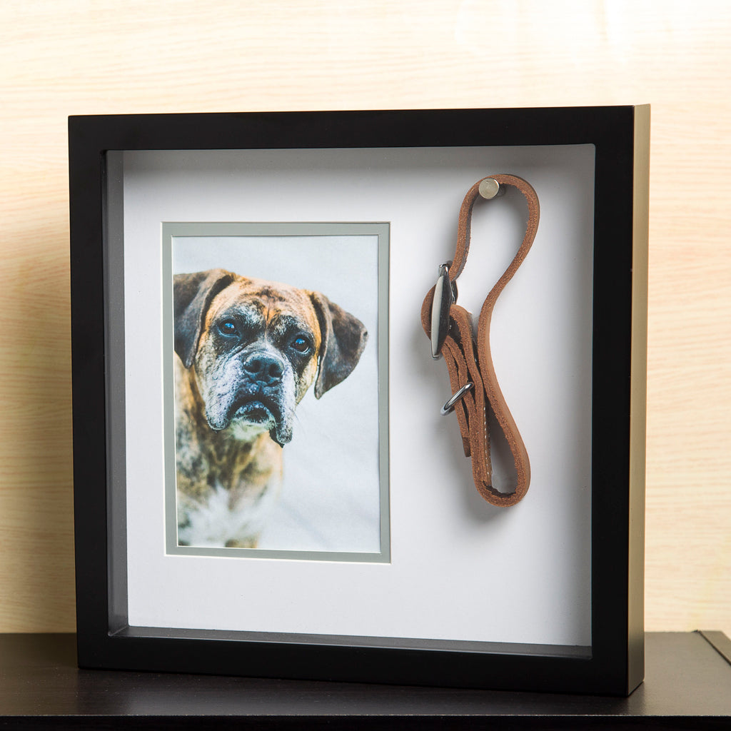 Pearhead Memory Frame for Dog Collar and Photo. Perfect Rainbow Bridge Gift
