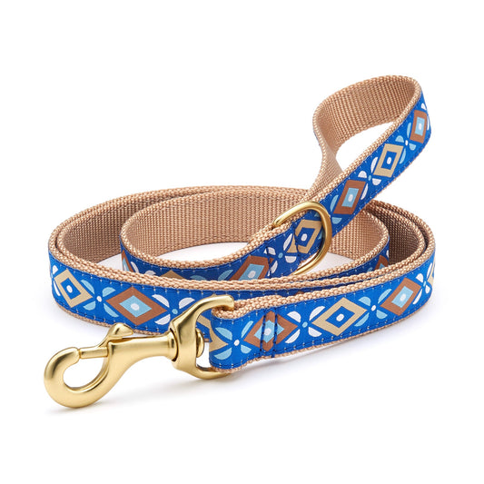 Aztec Blue Dog Lead by Up Country