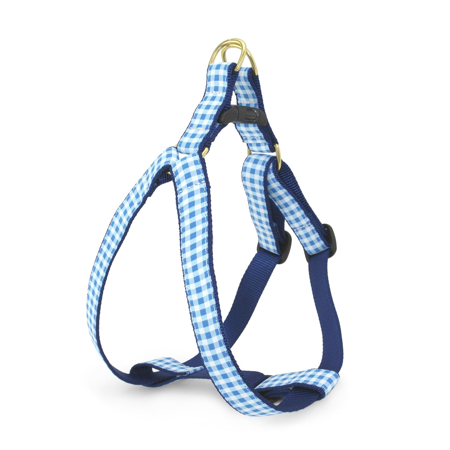 Blue Gingham Dog Harness by Up Country