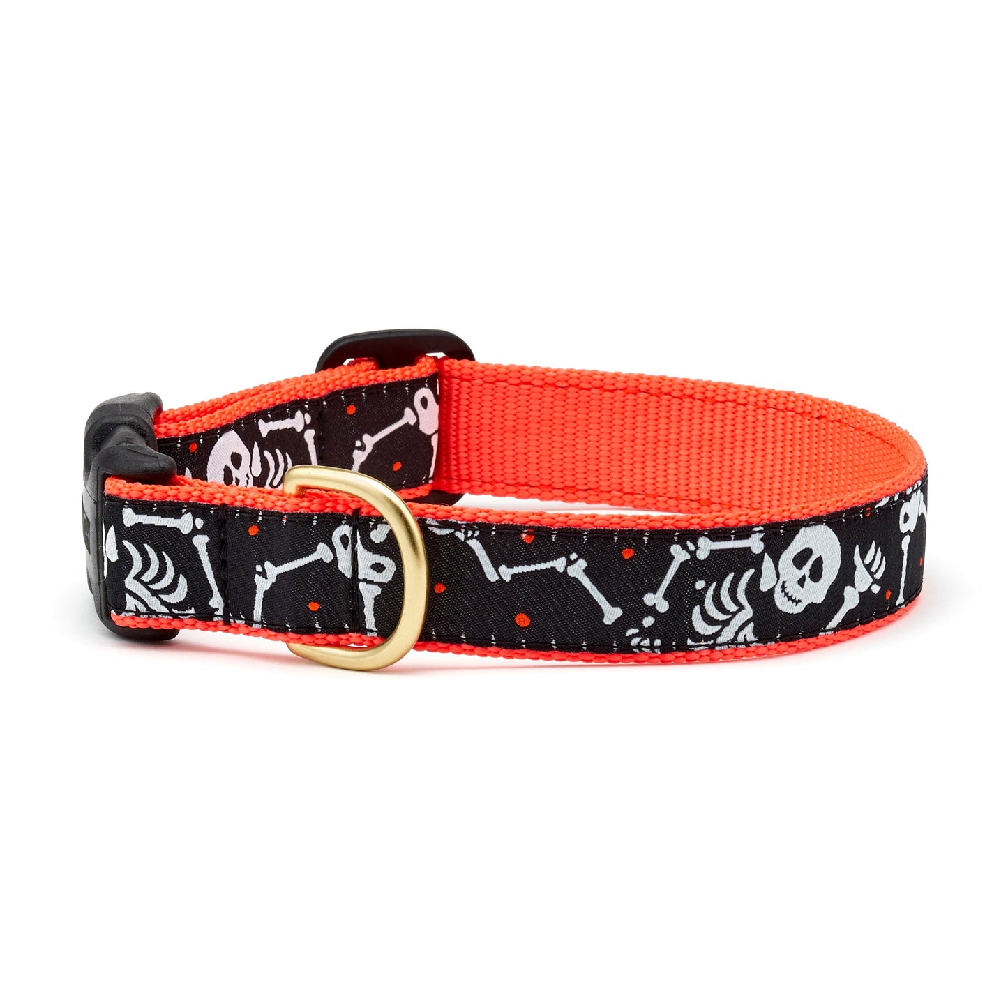 Halloween Bone Jangles Dog Collar by Up Country