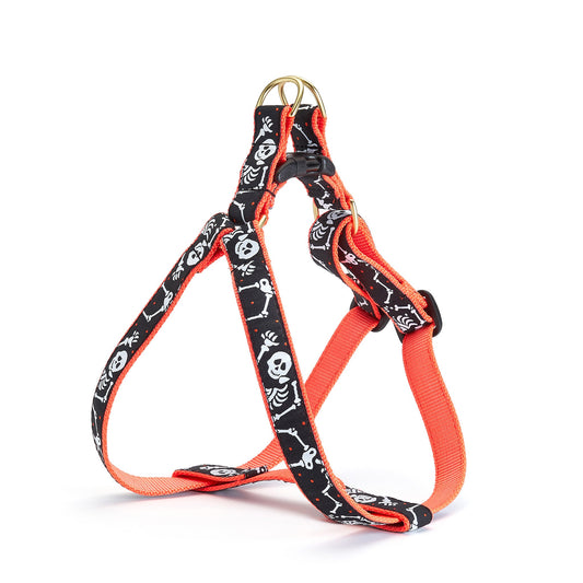 Halloween Bone Jangles Dog Harness by Up Country