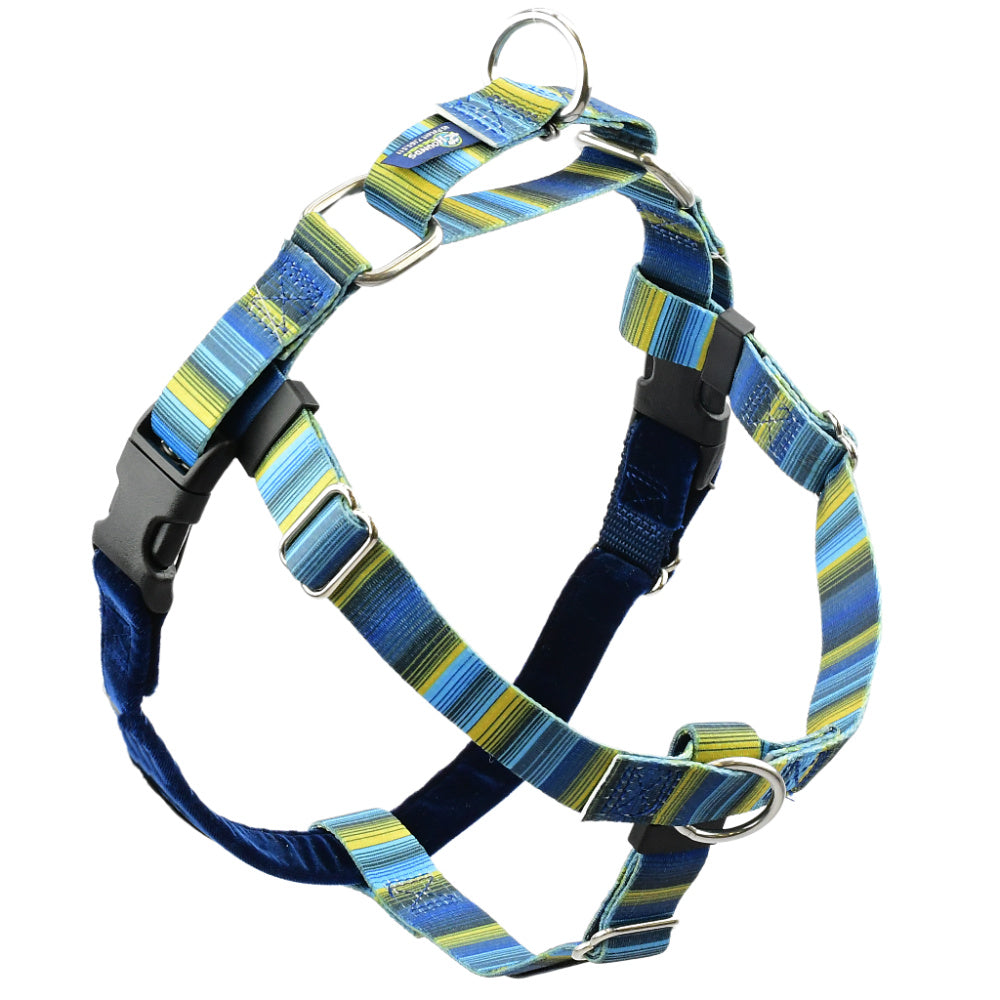 Freedom No Pull Dog Harness | Adjustable Gentle Comfortable Control for Easy Dog Walking | for Small Medium and Large Dogs | With dual clip leash | Made in USA