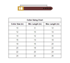 Mendota Leather Standard Collar-Chestnut 1" Width Various Lengths-Boats n Barks