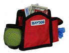 Baydog Dog Pack n Go Pouch Training Treat Pouch with Tennis Ball and Roll of Poop Bags Clips onto Leash Handle or Waist Band-Boats n Barks
