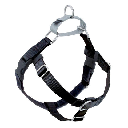 Freedom No Pull Dog Harness | Adjustable Gentle Comfortable Control for Easy Dog Walking | for Small Medium and Large Dogs | With dual clip leash | Made in USA