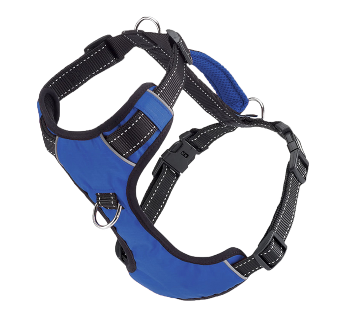 Baydog Chesapeake Bay Reflective  Dog Harness with Handle and 3 Attachment Rings