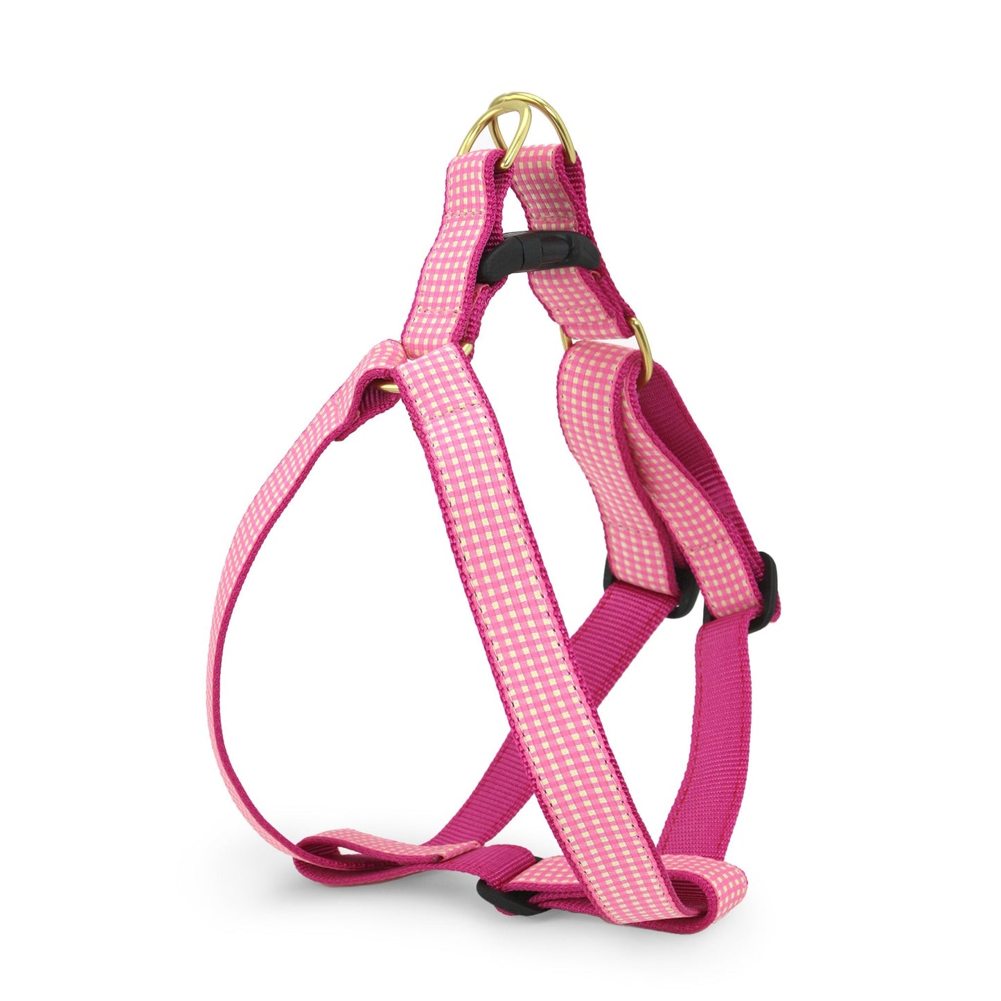 Pink Gingham Dog Harness by Up Country