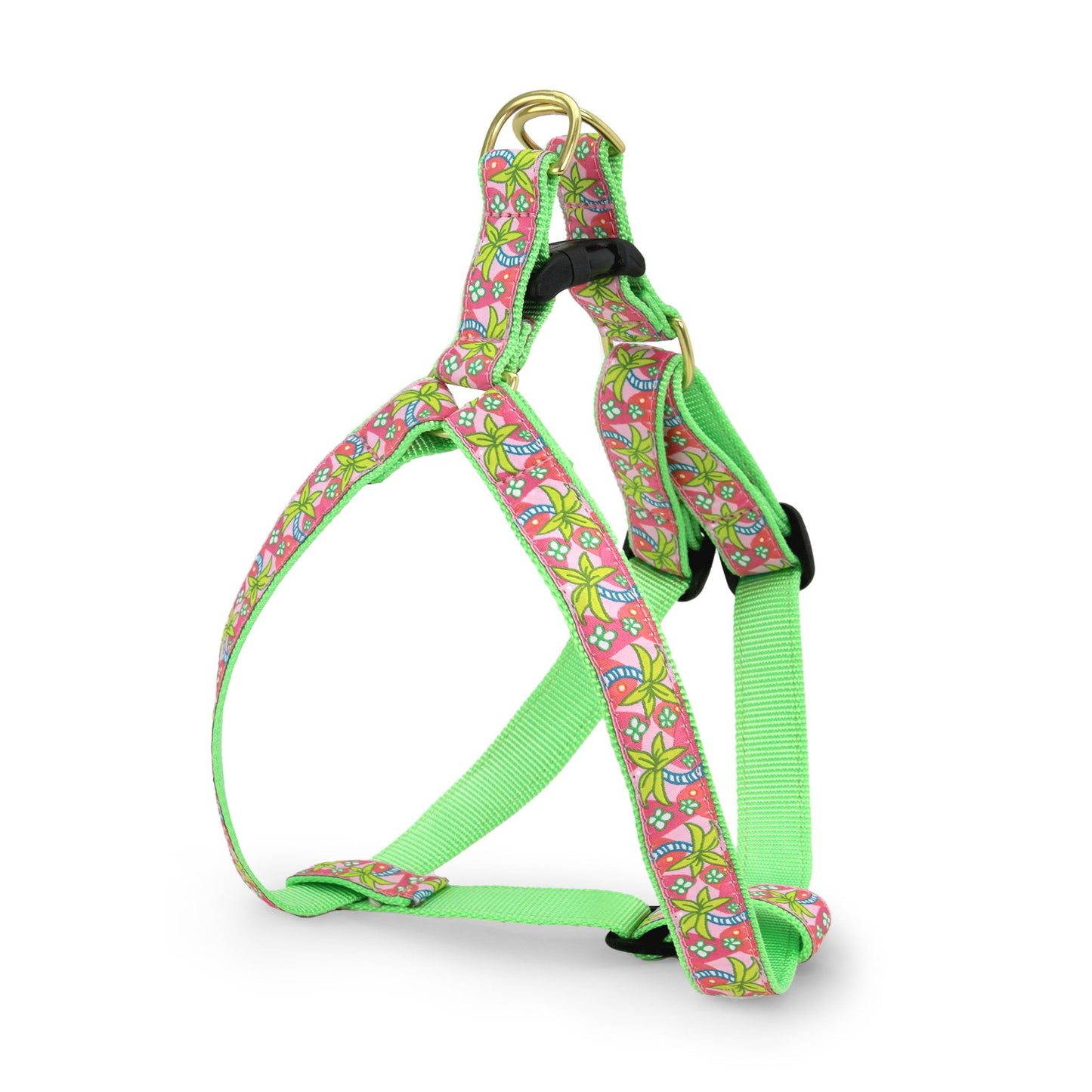 Pink Palms Dog Harness by Up Country