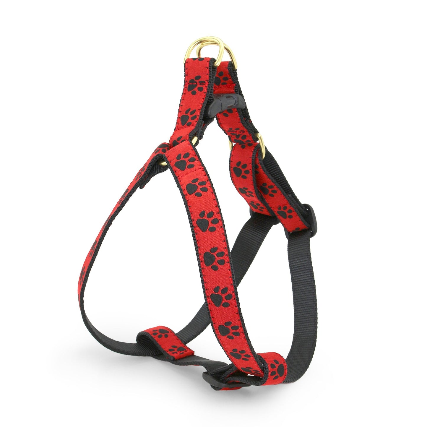 Red and Black Paw Dog Harness by Up Country
