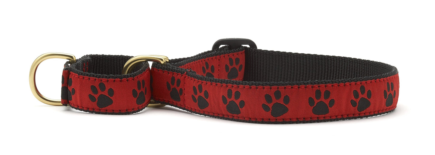 Red and Black Paw Martingale by Up Country