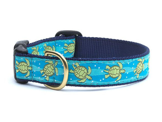 Sea Turtle Dog Collar by Up Country