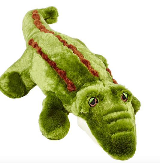 Fluff & Tuff Big Daddy Gator Soft Dog Toy with Squeaker Machine Washable 23"