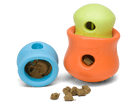 West Paw Zogoflex Toppl Treat Dispensing Dog Toy Puzzle – Interactive Chew Toys for Dogs – Dog Toy for Moderate Chewers, Fetch, Catch – Holds Kibble, Treatsf-Boats n Barks