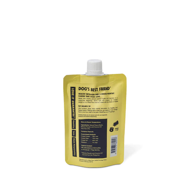 West Paw Creamy Dog Treat Peanut Butter & Banana