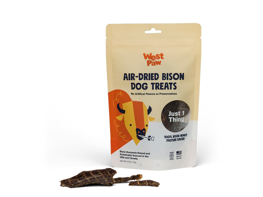 West Paw Bison Heart Dog Treats Air Dried