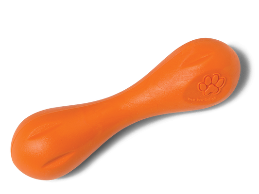 West Paw Zogoflex Hurley Dog Bone Chew Toy – Floatable Pet Toys for Aggressive Chewers, Catch, Fetch – Bright-Colored Bones for Dogs – Recyclable, Dishwasher-Safe, Non-Toxic,