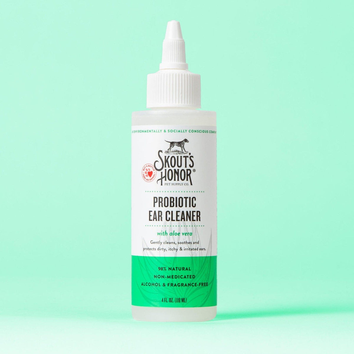 Skout's Honor Probiotic Ear Cleaner for Dogs, 4 fl. oz.,-Boats n Barks